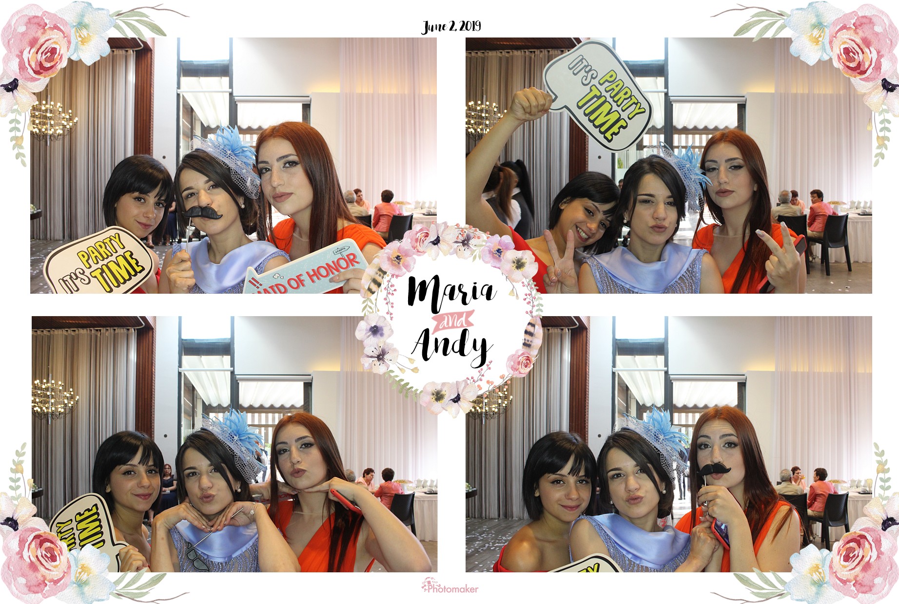 Maria and Andy's Wedding | View more photos from the event at gallery.photomakerphotobooth.com.mt/u/PhotomakerMalta/Maria-and-Andys-Wedding