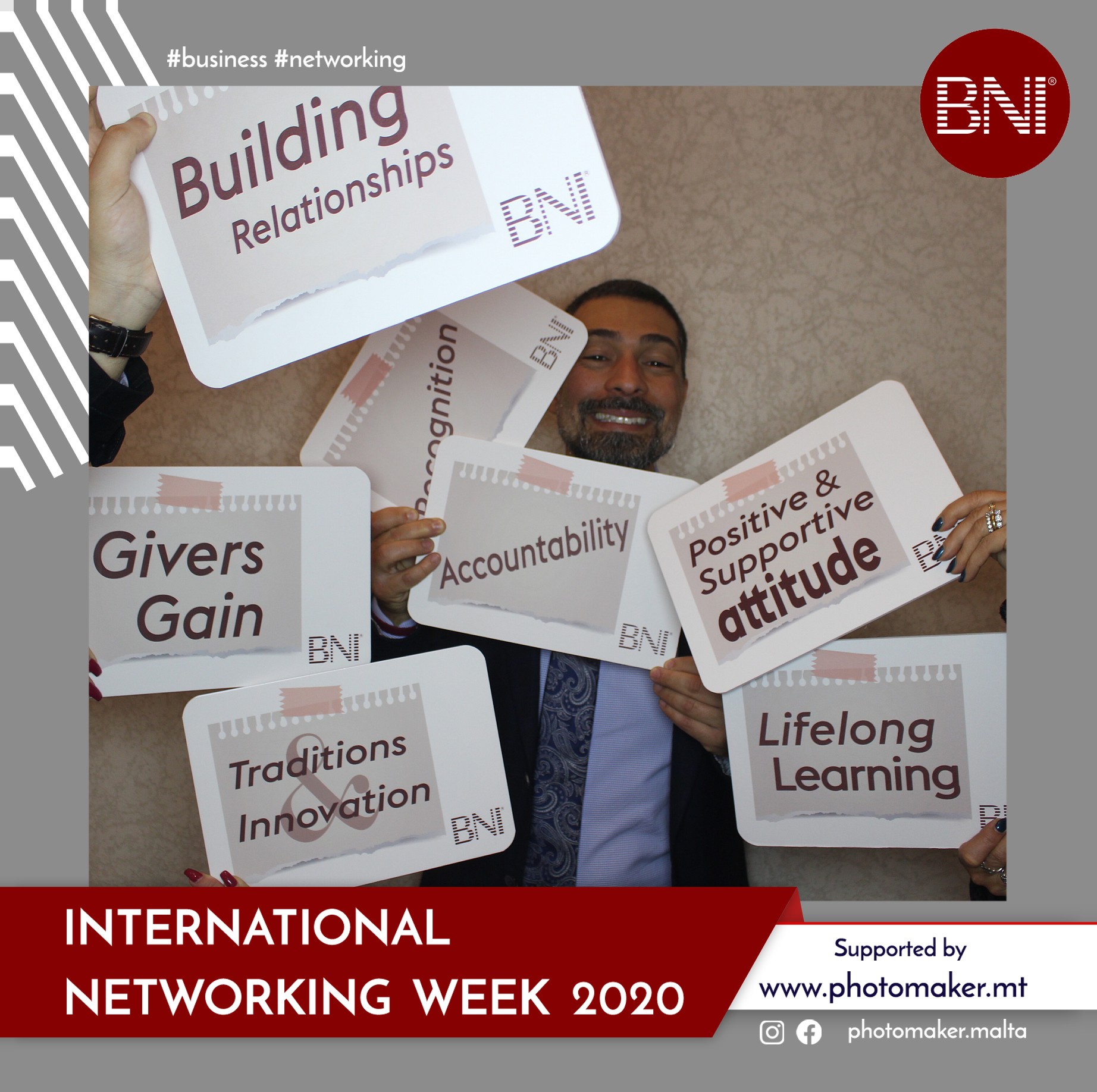 BNI International Visitors Week Activity | View more photos from the event at gallery.photomakerphotobooth.com.mt/u/PhotomakerMalta/BNI-International-Visitors-Week-Activity