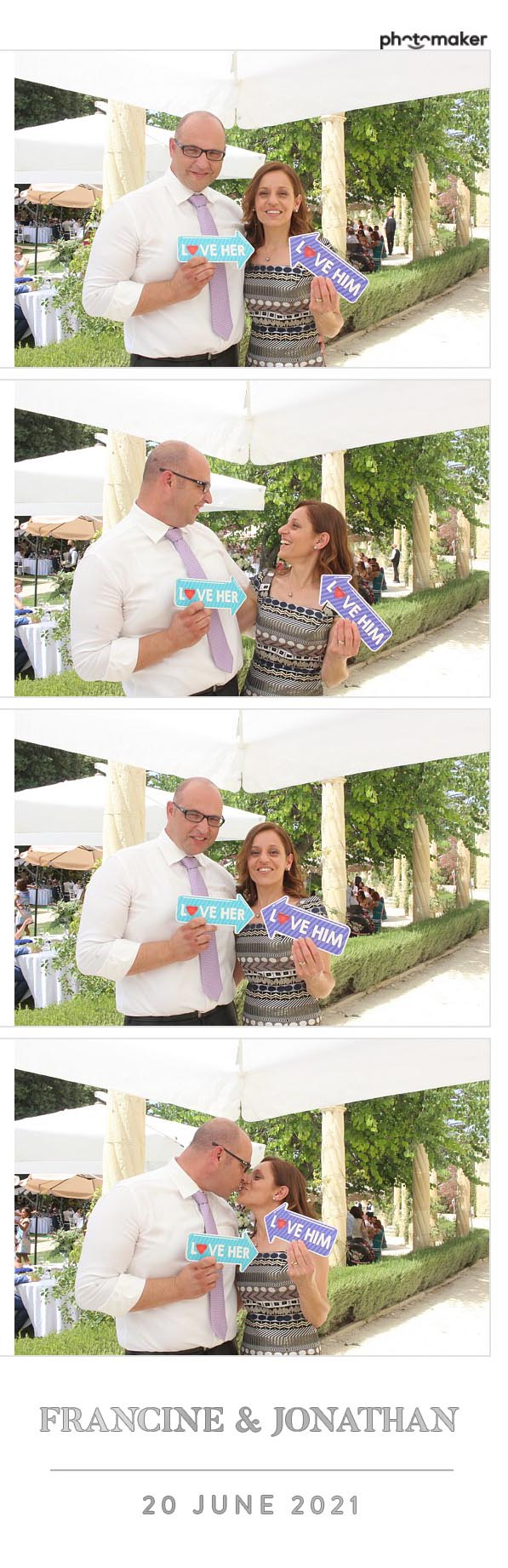 Francine & Jonathan's Wedding | View more photos from the event at gallery.photomakerphotobooth.com.mt/u/PhotomakerMalta/Francine-Jonathans-Wedding
