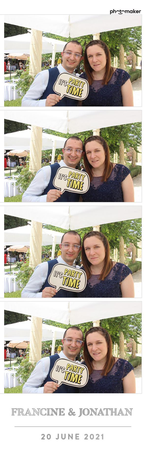 Francine & Jonathan's Wedding | View more photos from the event at gallery.photomakerphotobooth.com.mt/u/PhotomakerMalta/Francine-Jonathans-Wedding