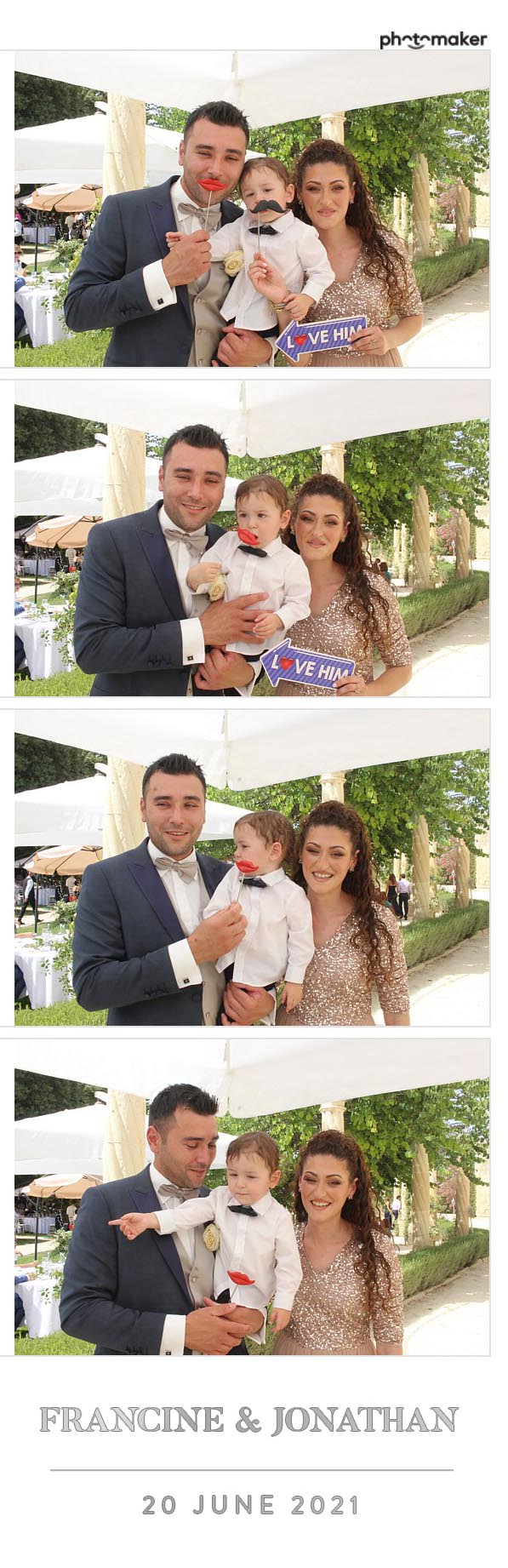 Francine & Jonathan's Wedding | View more photos from the event at gallery.photomakerphotobooth.com.mt/u/PhotomakerMalta/Francine-Jonathans-Wedding