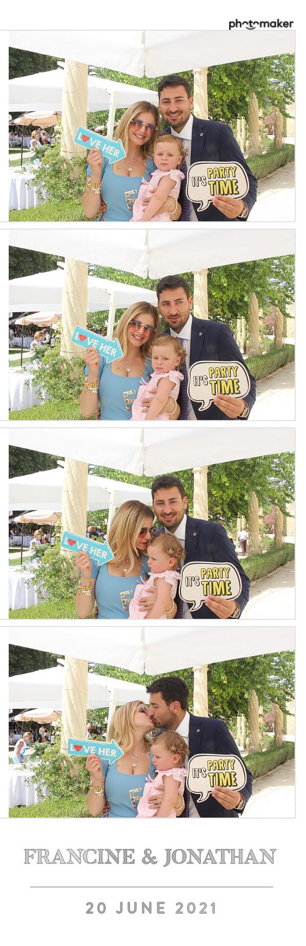 Francine & Jonathan's Wedding | View more photos from the event at gallery.photomakerphotobooth.com.mt/u/PhotomakerMalta/Francine-Jonathans-Wedding