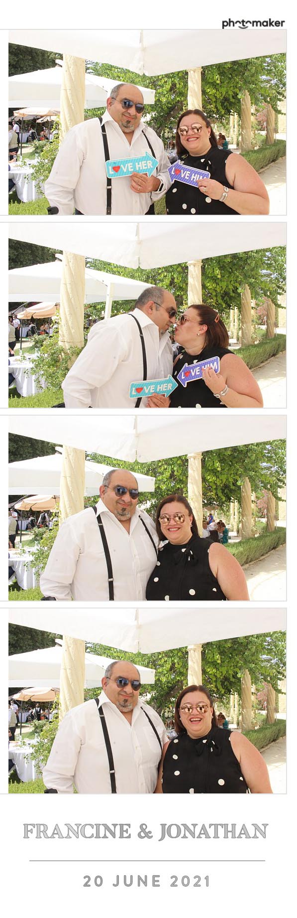Francine & Jonathan's Wedding | View more photos from the event at gallery.photomakerphotobooth.com.mt/u/PhotomakerMalta/Francine-Jonathans-Wedding