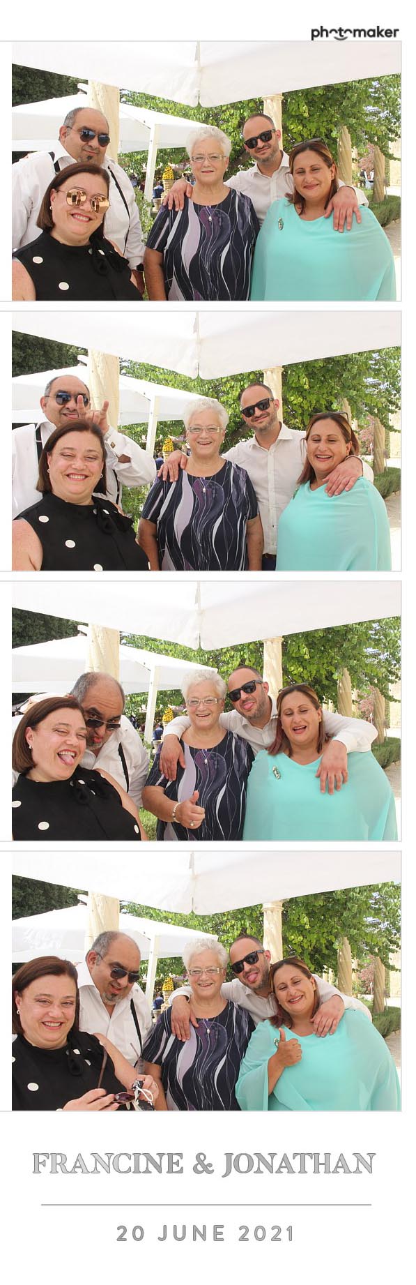 Francine & Jonathan's Wedding | View more photos from the event at gallery.photomakerphotobooth.com.mt/u/PhotomakerMalta/Francine-Jonathans-Wedding
