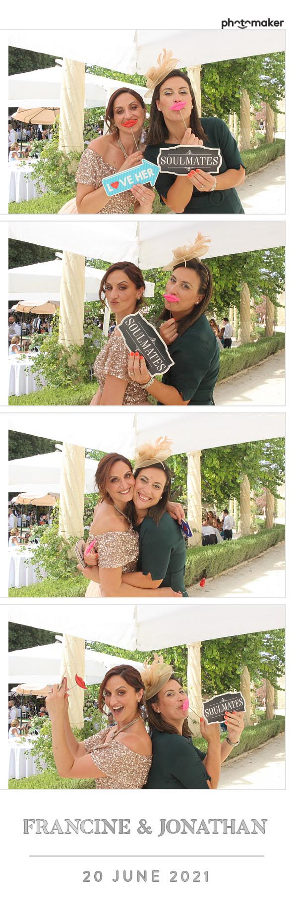 Francine & Jonathan's Wedding | View more photos from the event at gallery.photomakerphotobooth.com.mt/u/PhotomakerMalta/Francine-Jonathans-Wedding