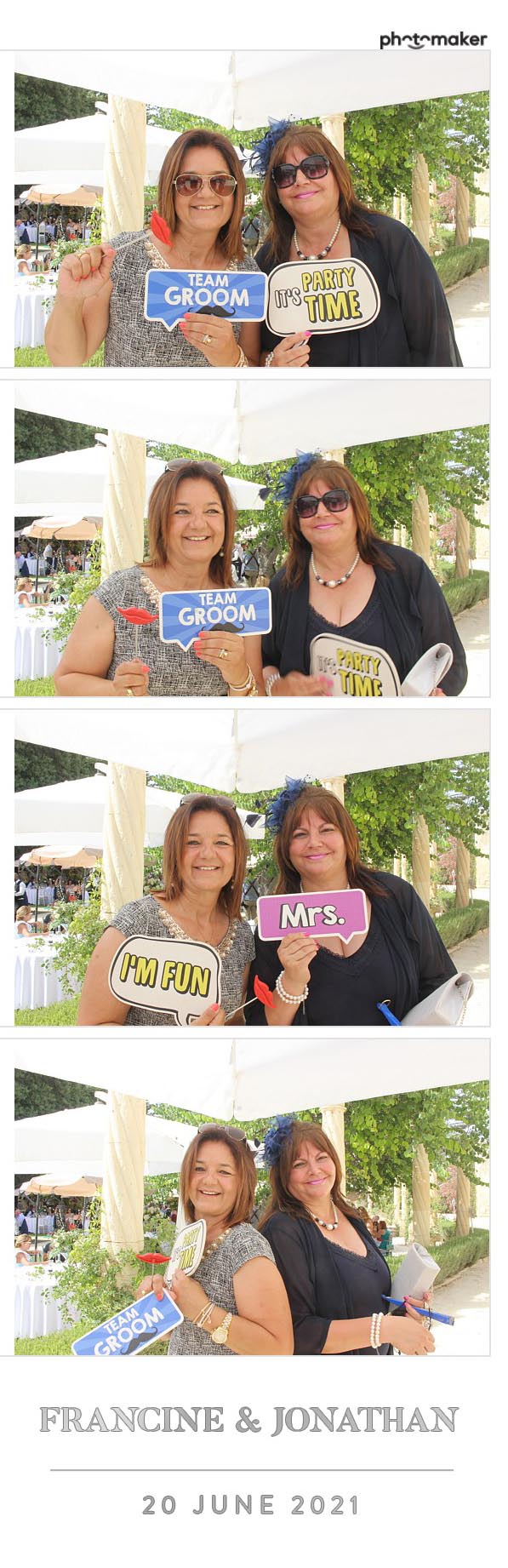 Francine & Jonathan's Wedding | View more photos from the event at gallery.photomakerphotobooth.com.mt/u/PhotomakerMalta/Francine-Jonathans-Wedding