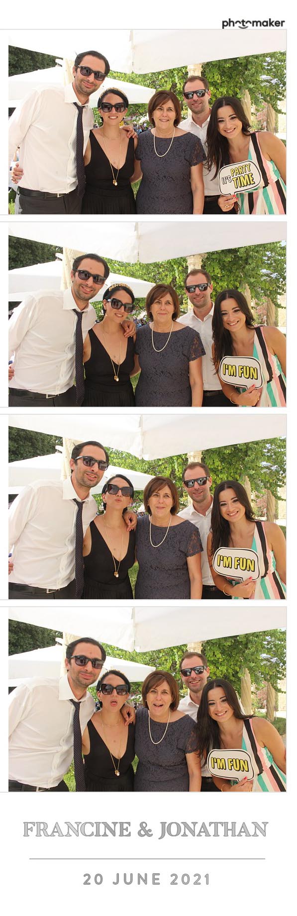 Francine & Jonathan's Wedding | View more photos from the event at gallery.photomakerphotobooth.com.mt/u/PhotomakerMalta/Francine-Jonathans-Wedding