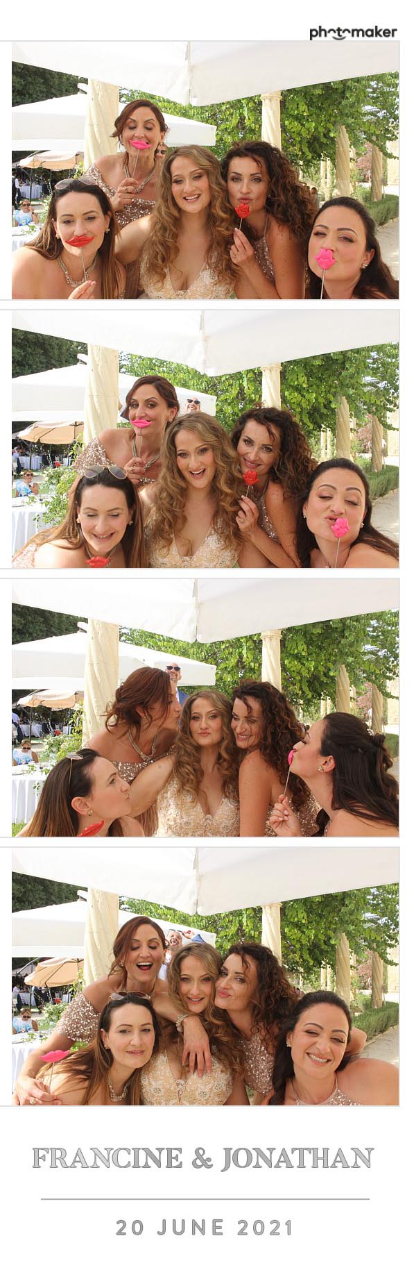Francine & Jonathan's Wedding | View more photos from the event at gallery.photomakerphotobooth.com.mt/u/PhotomakerMalta/Francine-Jonathans-Wedding