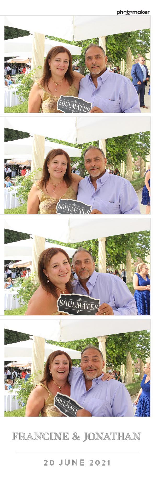 Francine & Jonathan's Wedding | View more photos from the event at gallery.photomakerphotobooth.com.mt/u/PhotomakerMalta/Francine-Jonathans-Wedding