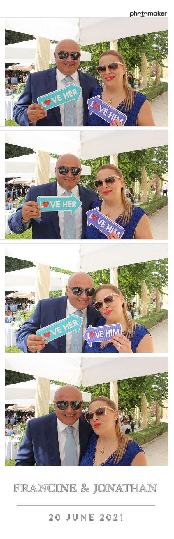 Francine & Jonathan's Wedding | View more photos from the event at gallery.photomakerphotobooth.com.mt/u/PhotomakerMalta/Francine-Jonathans-Wedding