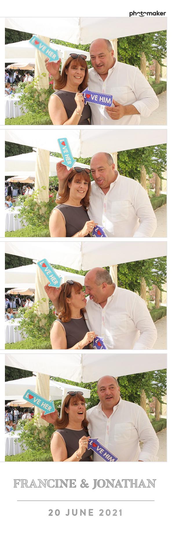 Francine & Jonathan's Wedding | View more photos from the event at gallery.photomakerphotobooth.com.mt/u/PhotomakerMalta/Francine-Jonathans-Wedding