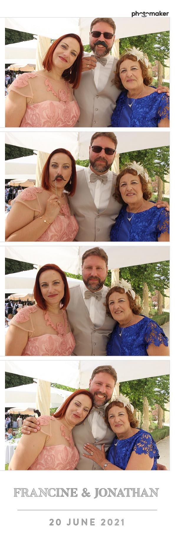 Francine & Jonathan's Wedding | View more photos from the event at gallery.photomakerphotobooth.com.mt/u/PhotomakerMalta/Francine-Jonathans-Wedding
