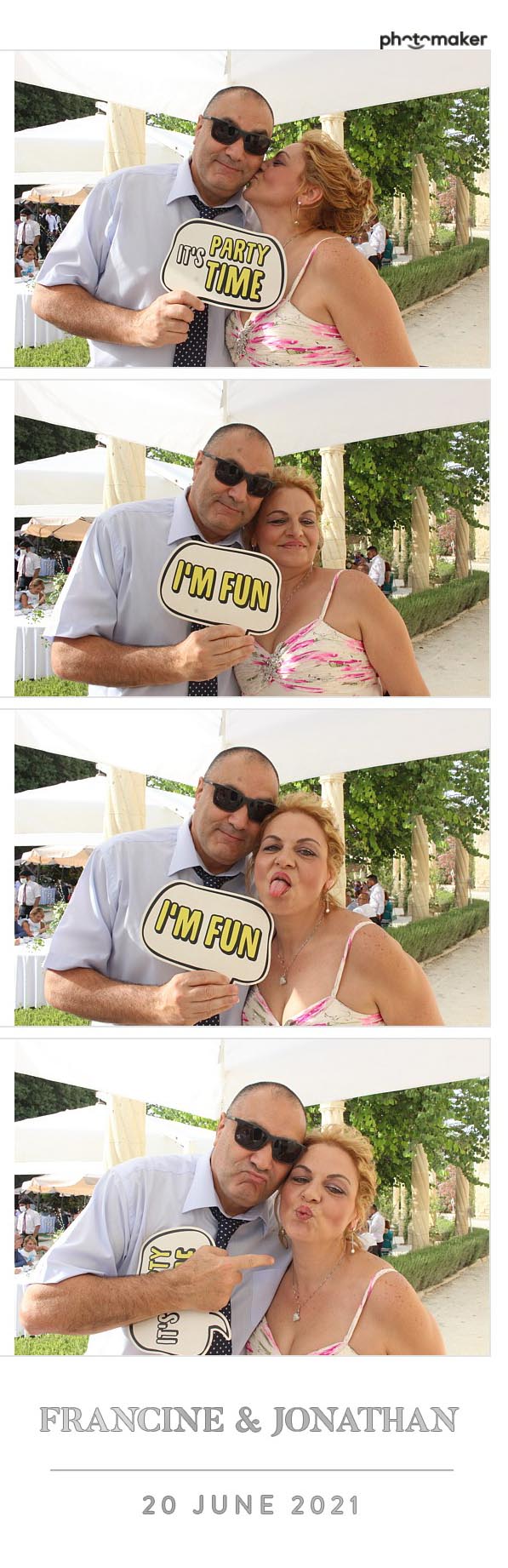 Francine & Jonathan's Wedding | View more photos from the event at gallery.photomakerphotobooth.com.mt/u/PhotomakerMalta/Francine-Jonathans-Wedding