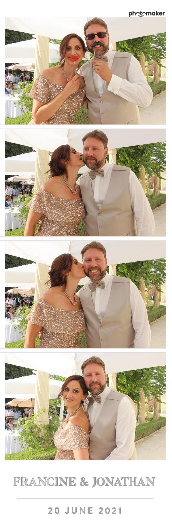 Francine & Jonathan's Wedding | View more photos from the event at gallery.photomakerphotobooth.com.mt/u/PhotomakerMalta/Francine-Jonathans-Wedding