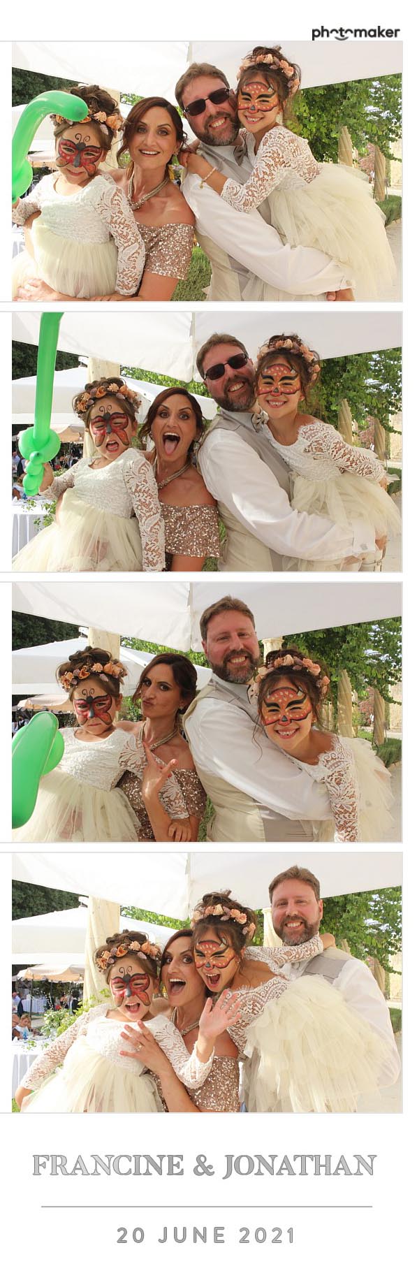 Francine & Jonathan's Wedding | View more photos from the event at gallery.photomakerphotobooth.com.mt/u/PhotomakerMalta/Francine-Jonathans-Wedding