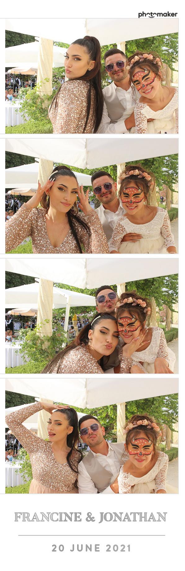 Francine & Jonathan's Wedding | View more photos from the event at gallery.photomakerphotobooth.com.mt/u/PhotomakerMalta/Francine-Jonathans-Wedding