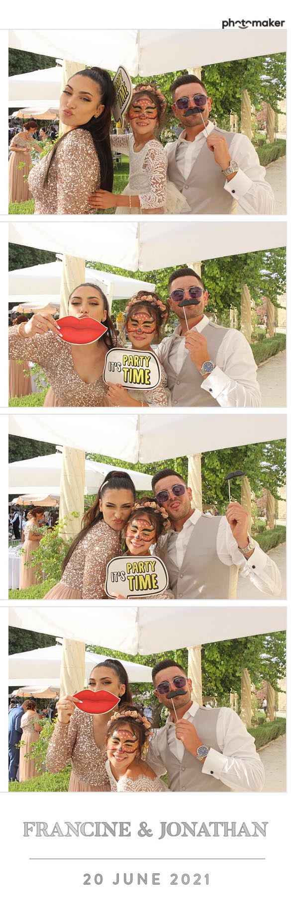 Francine & Jonathan's Wedding | View more photos from the event at gallery.photomakerphotobooth.com.mt/u/PhotomakerMalta/Francine-Jonathans-Wedding