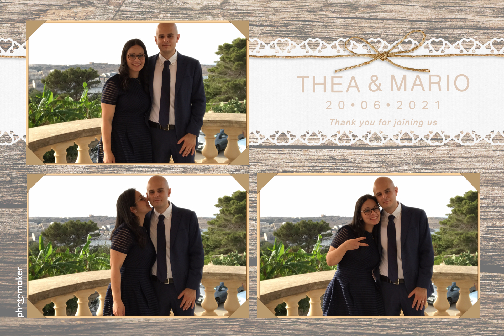 Thea & Mario's wedding | View more photos from the event at gallery.photomakerphotobooth.com.mt/u/PhotomakerMalta/Thea-Marios-wedding