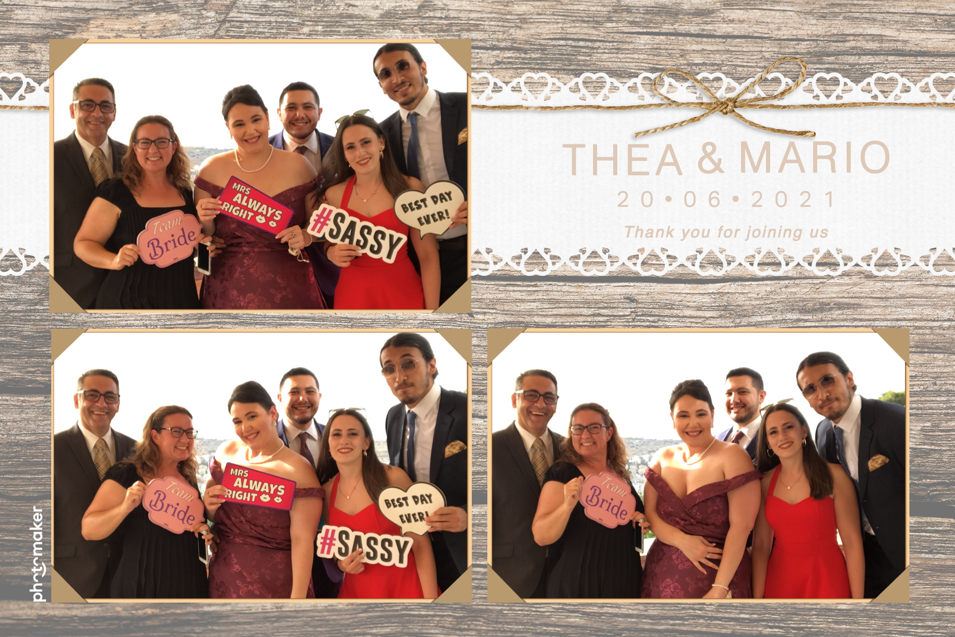 Thea & Mario's wedding | View more photos from the event at gallery.photomakerphotobooth.com.mt/u/PhotomakerMalta/Thea-Marios-wedding
