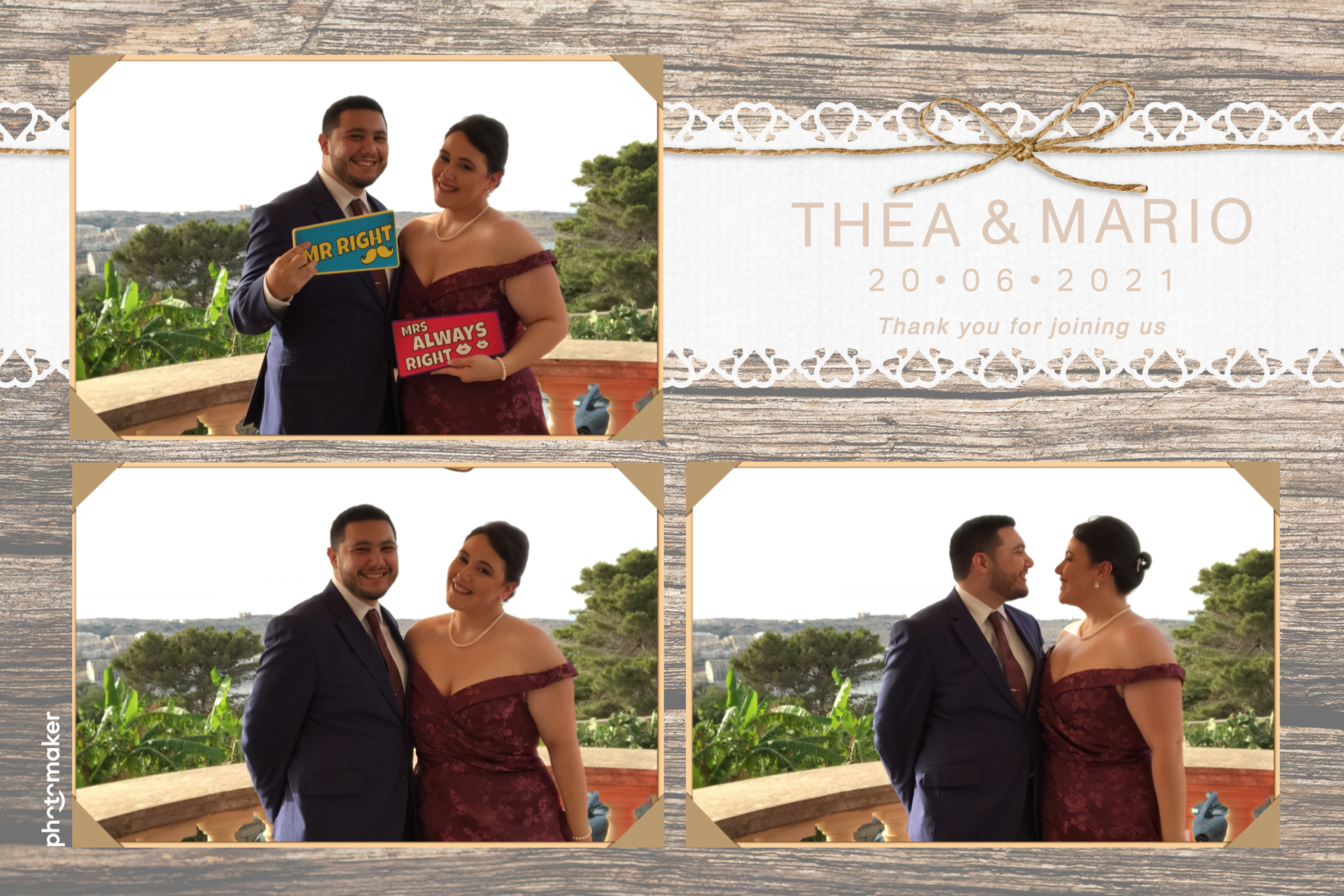 Thea & Mario's wedding | View more photos from the event at gallery.photomakerphotobooth.com.mt/u/PhotomakerMalta/Thea-Marios-wedding