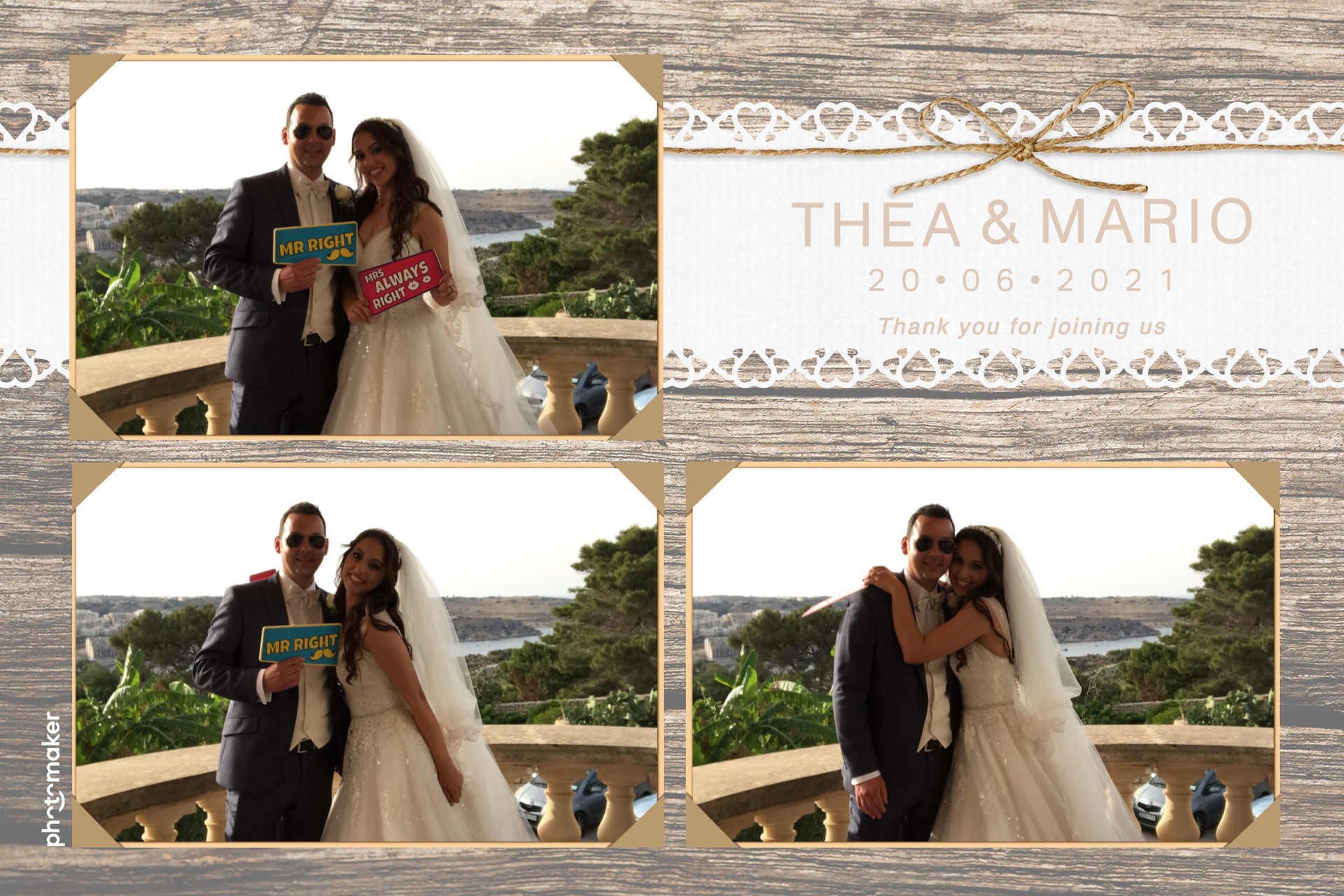 Thea & Mario's wedding | View more photos from the event at gallery.photomakerphotobooth.com.mt/u/PhotomakerMalta/Thea-Marios-wedding