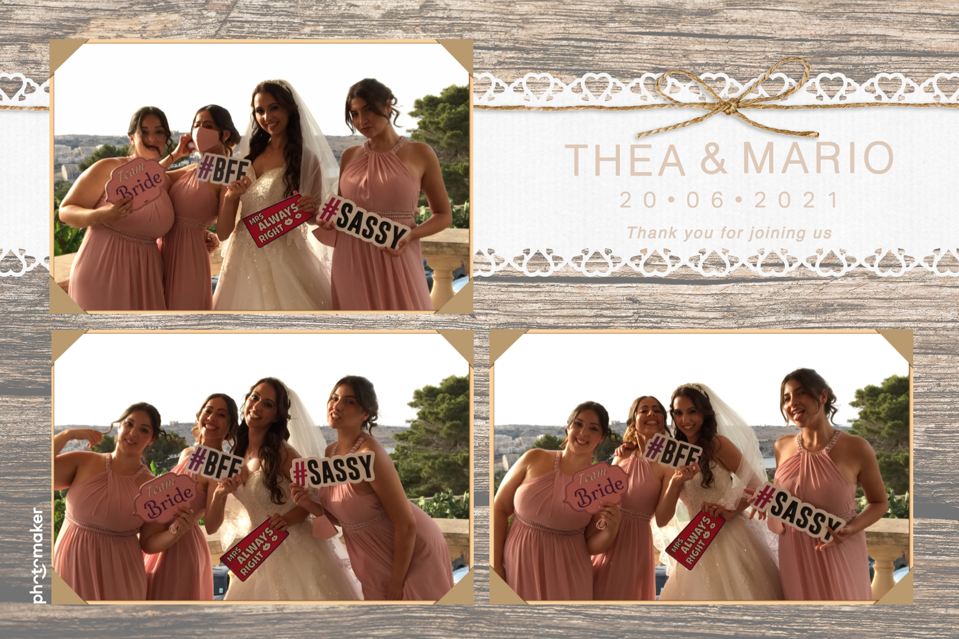 Thea & Mario's wedding | View more photos from the event at gallery.photomakerphotobooth.com.mt/u/PhotomakerMalta/Thea-Marios-wedding