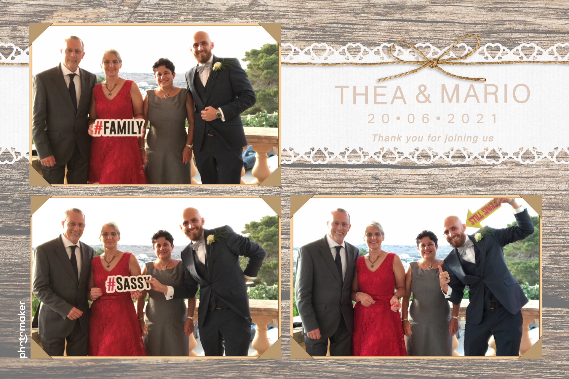 Thea & Mario's wedding | View more photos from the event at gallery.photomakerphotobooth.com.mt/u/PhotomakerMalta/Thea-Marios-wedding