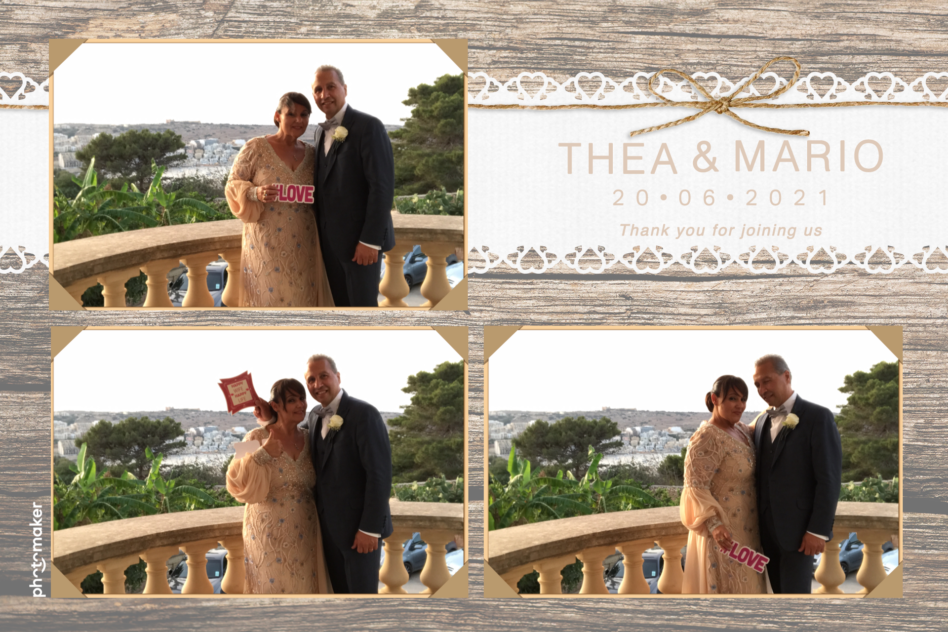 Thea & Mario's wedding | View more photos from the event at gallery.photomakerphotobooth.com.mt/u/PhotomakerMalta/Thea-Marios-wedding