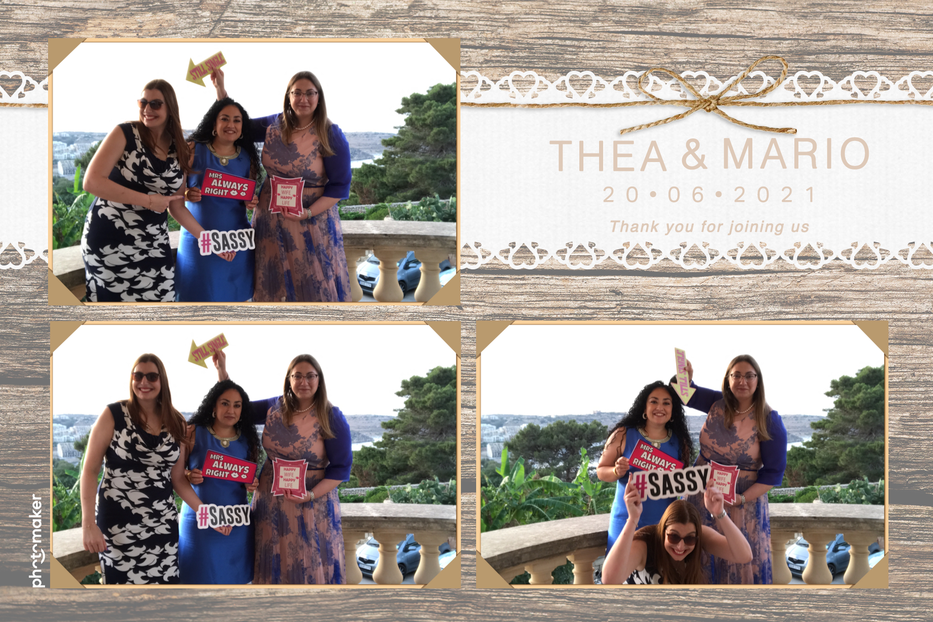 Thea & Mario's wedding | View more photos from the event at gallery.photomakerphotobooth.com.mt/u/PhotomakerMalta/Thea-Marios-wedding