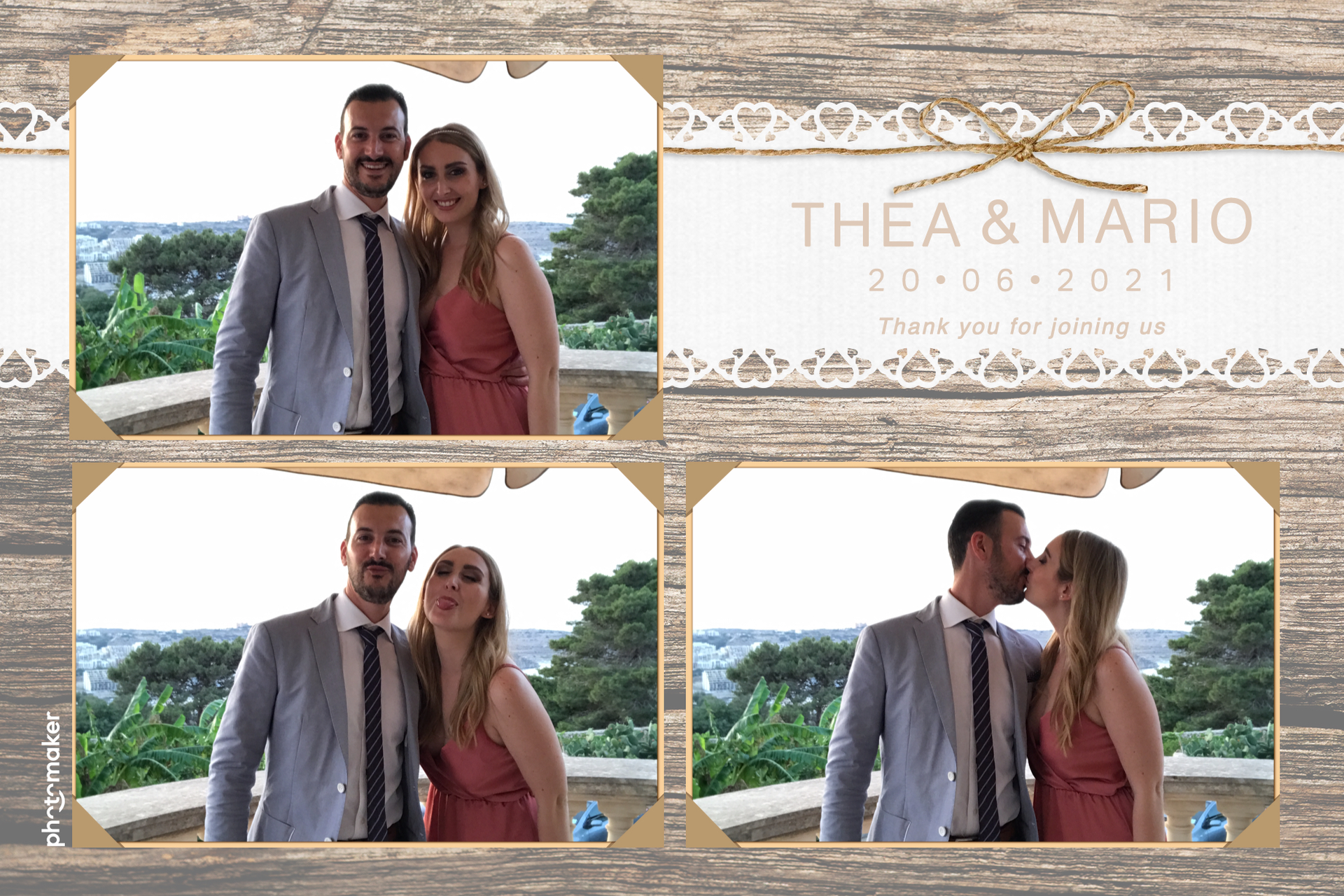 Thea & Mario's wedding | View more photos from the event at gallery.photomakerphotobooth.com.mt/u/PhotomakerMalta/Thea-Marios-wedding