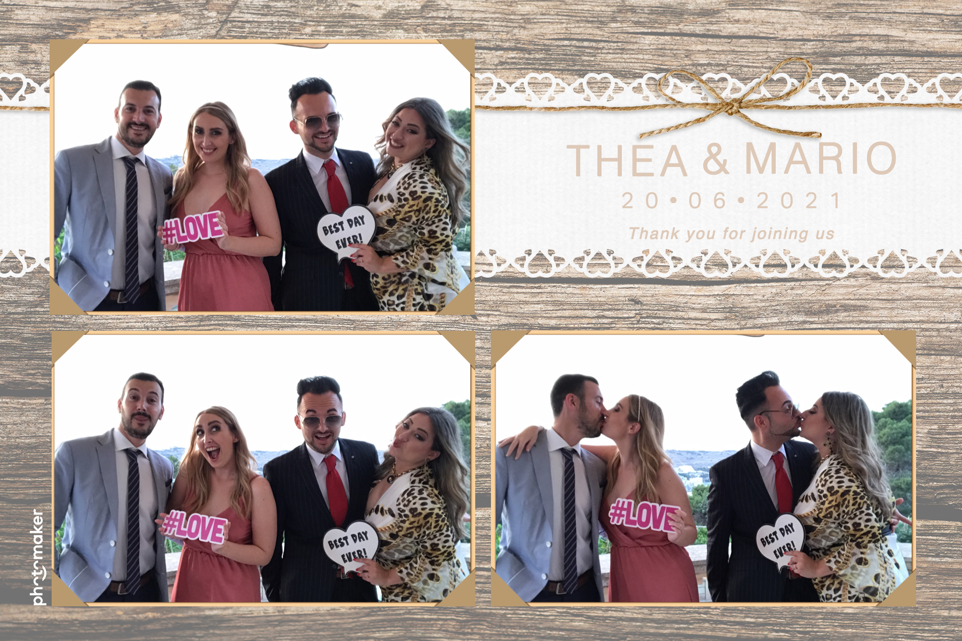 Thea & Mario's wedding | View more photos from the event at gallery.photomakerphotobooth.com.mt/u/PhotomakerMalta/Thea-Marios-wedding