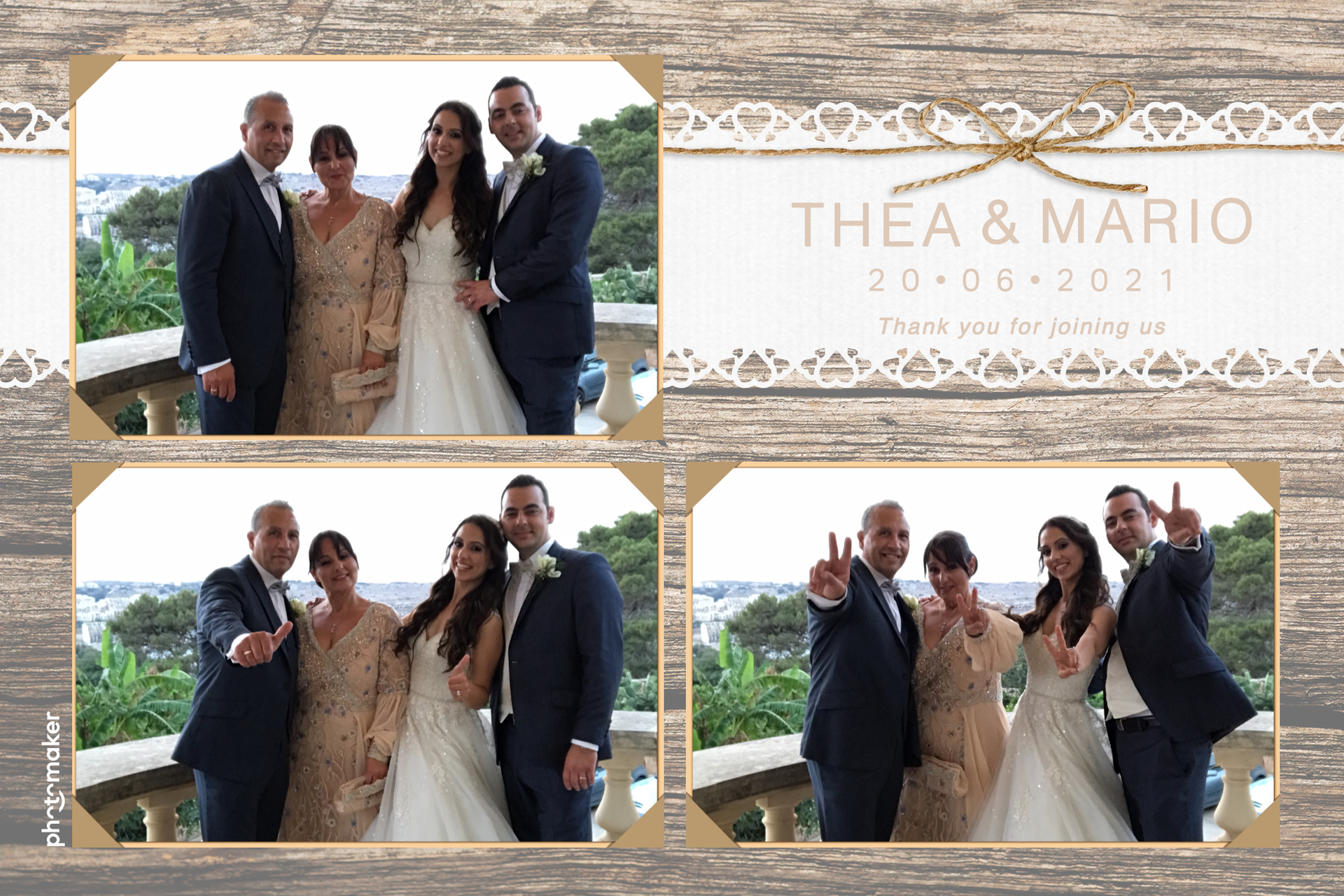 Thea & Mario's wedding | View more photos from the event at gallery.photomakerphotobooth.com.mt/u/PhotomakerMalta/Thea-Marios-wedding