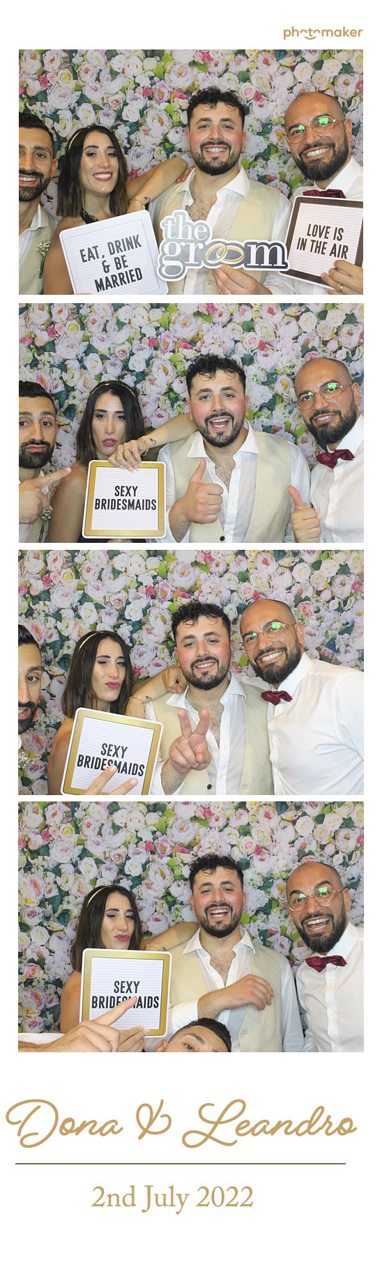 Dona & Leandro's Wedding | View more photos from the event at gallery.photomakerphotobooth.com.mt/u/PhotomakerMalta/Dona-Leandros-Wedding