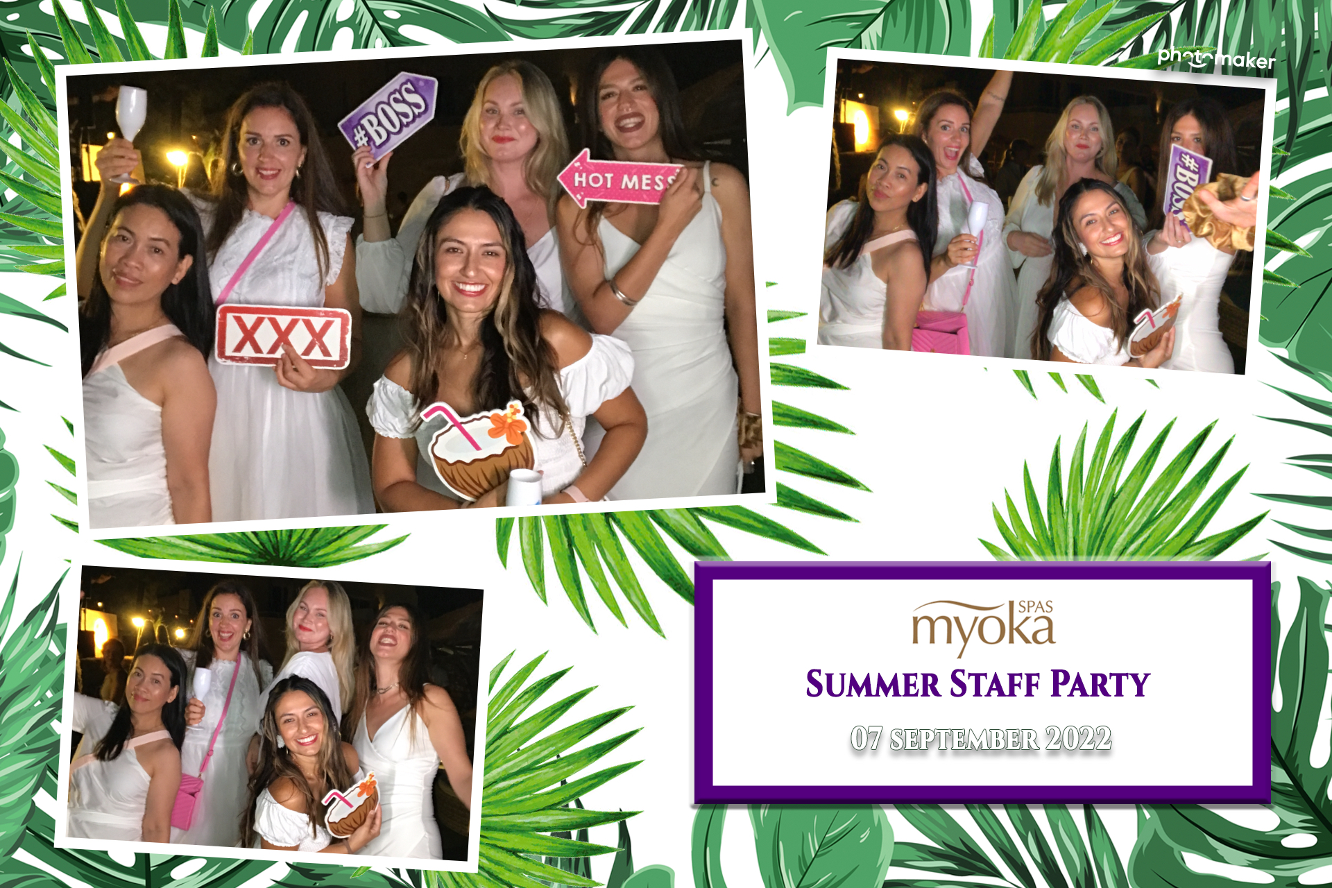 Myoka 5 Senses Spa Summer Party | View more photos from the event at gallery.photomakerphotobooth.com.mt/u/PhotomakerMalta/Myoka-5-Senses-Spa-Summer-Party