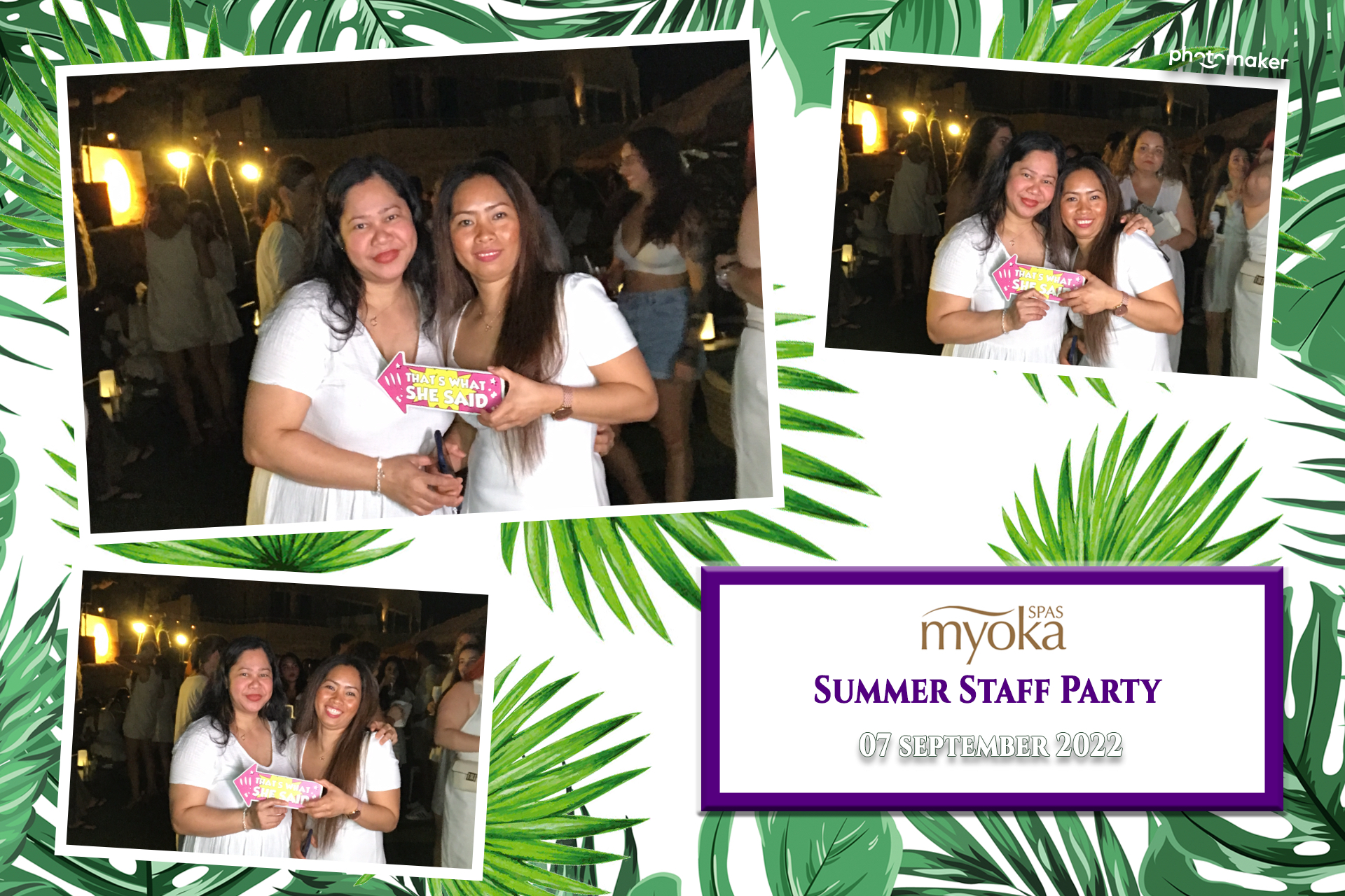 Myoka 5 Senses Spa Summer Party | View more photos from the event at gallery.photomakerphotobooth.com.mt/u/PhotomakerMalta/Myoka-5-Senses-Spa-Summer-Party