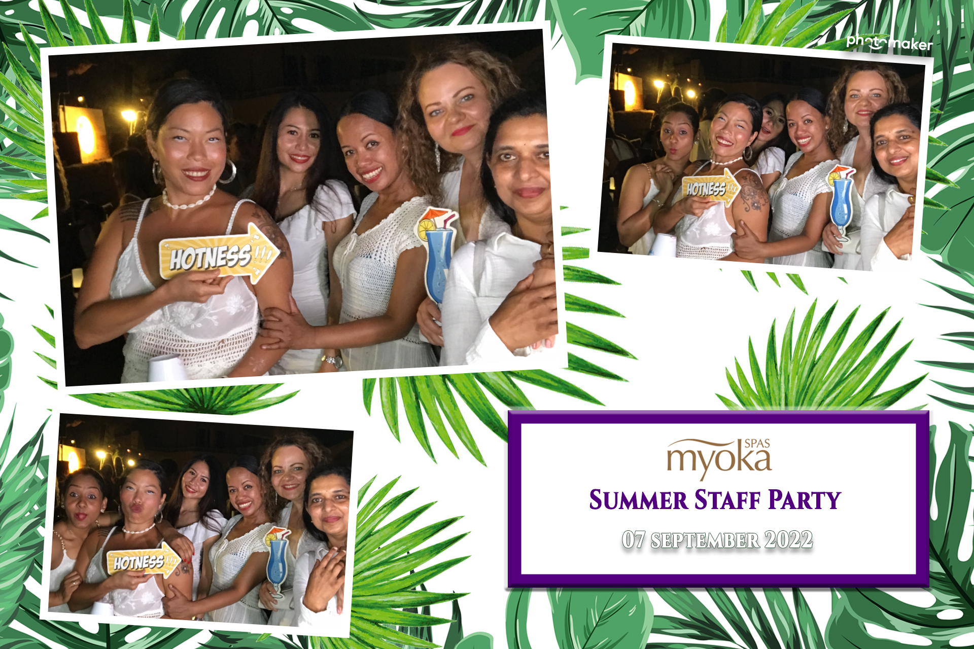 Myoka 5 Senses Spa Summer Party | View more photos from the event at gallery.photomakerphotobooth.com.mt/u/PhotomakerMalta/Myoka-5-Senses-Spa-Summer-Party