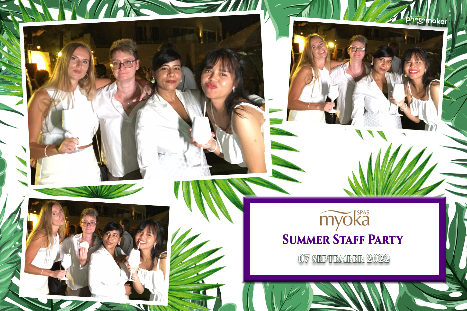 Myoka 5 Senses Spa Summer Party | View more photos from the event at gallery.photomakerphotobooth.com.mt/u/PhotomakerMalta/Myoka-5-Senses-Spa-Summer-Party