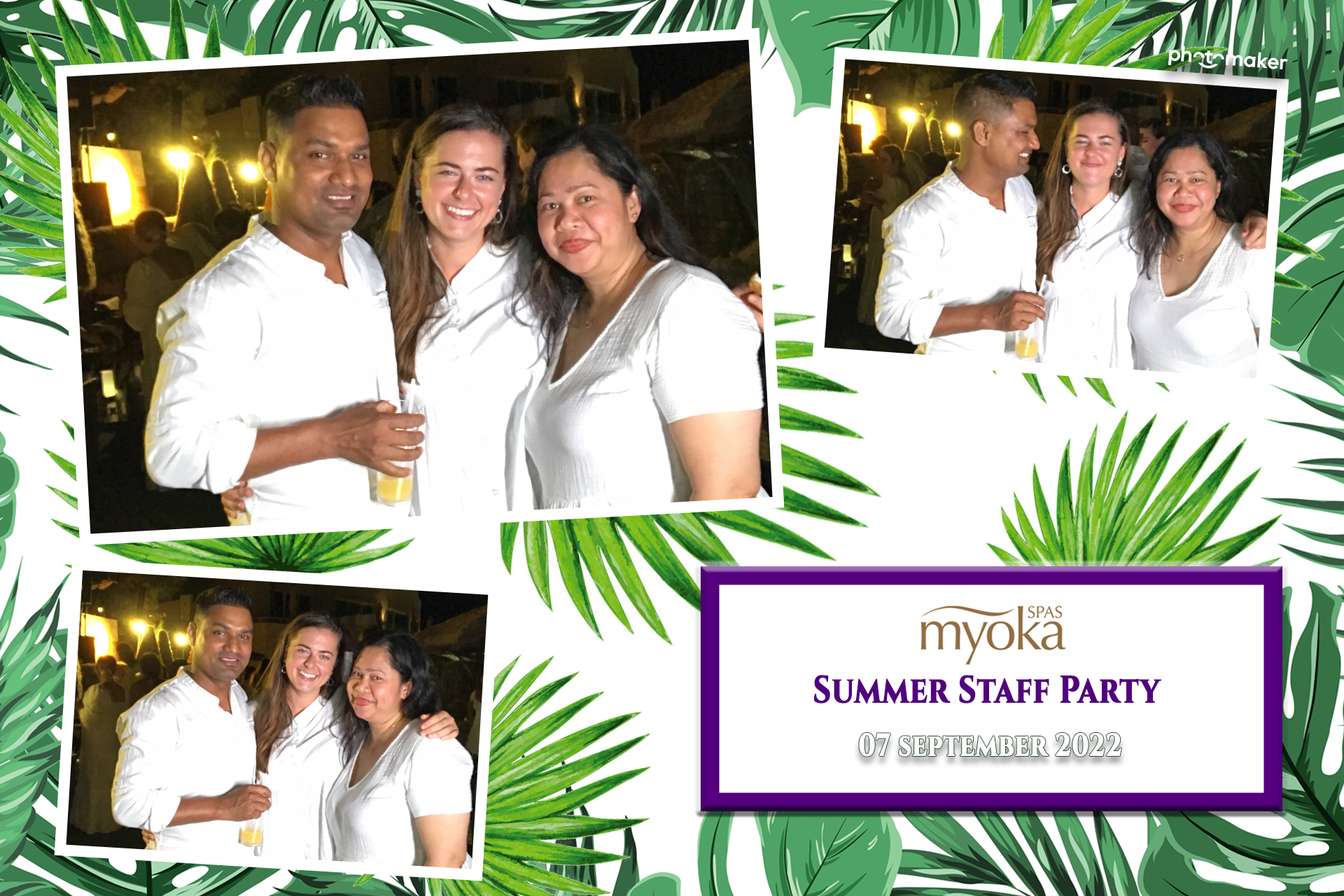 Myoka 5 Senses Spa Summer Party | View more photos from the event at gallery.photomakerphotobooth.com.mt/u/PhotomakerMalta/Myoka-5-Senses-Spa-Summer-Party