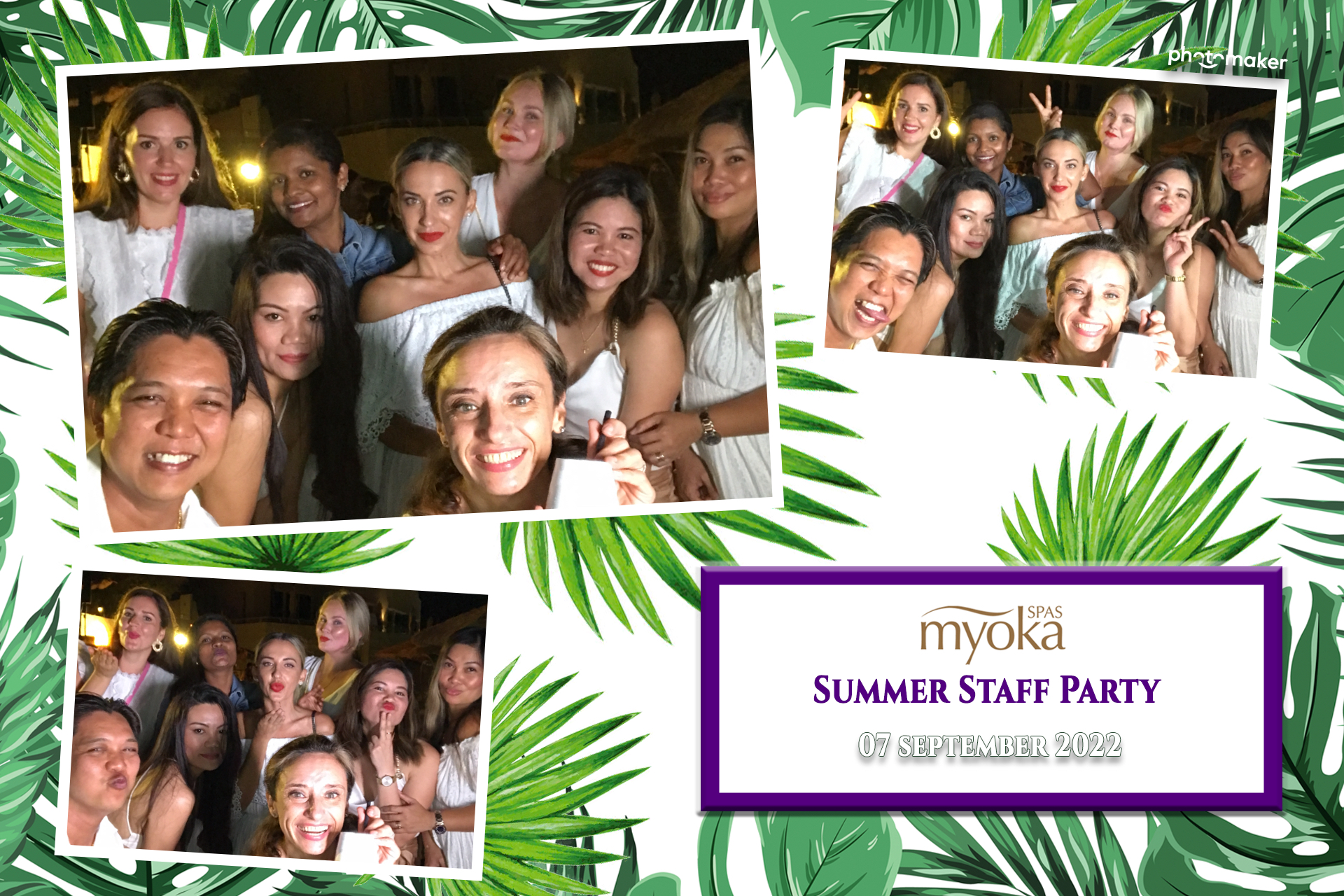 Myoka 5 Senses Spa Summer Party | View more photos from the event at gallery.photomakerphotobooth.com.mt/u/PhotomakerMalta/Myoka-5-Senses-Spa-Summer-Party