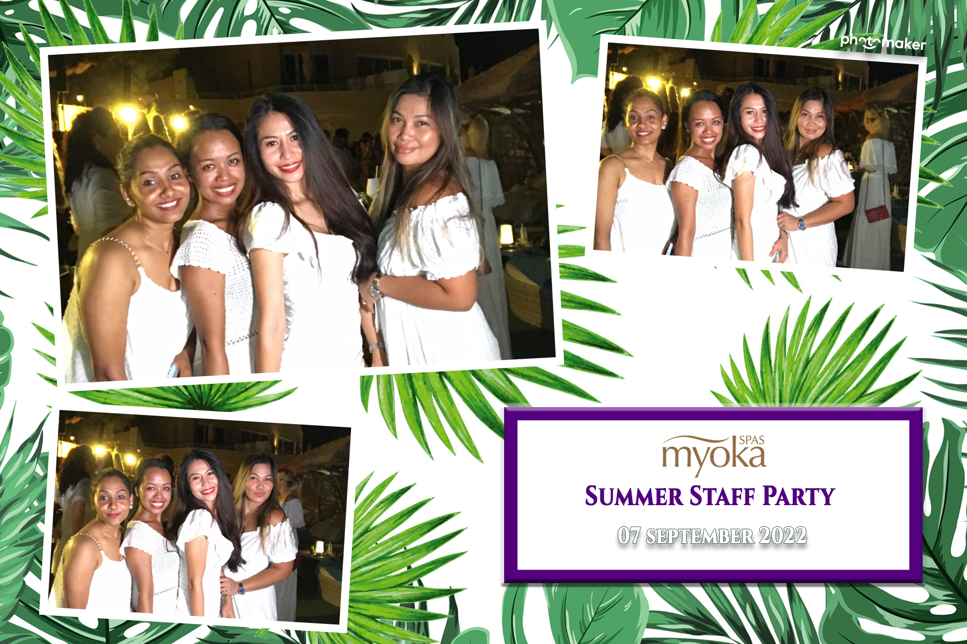 Myoka 5 Senses Spa Summer Party | View more photos from the event at gallery.photomakerphotobooth.com.mt/u/PhotomakerMalta/Myoka-5-Senses-Spa-Summer-Party