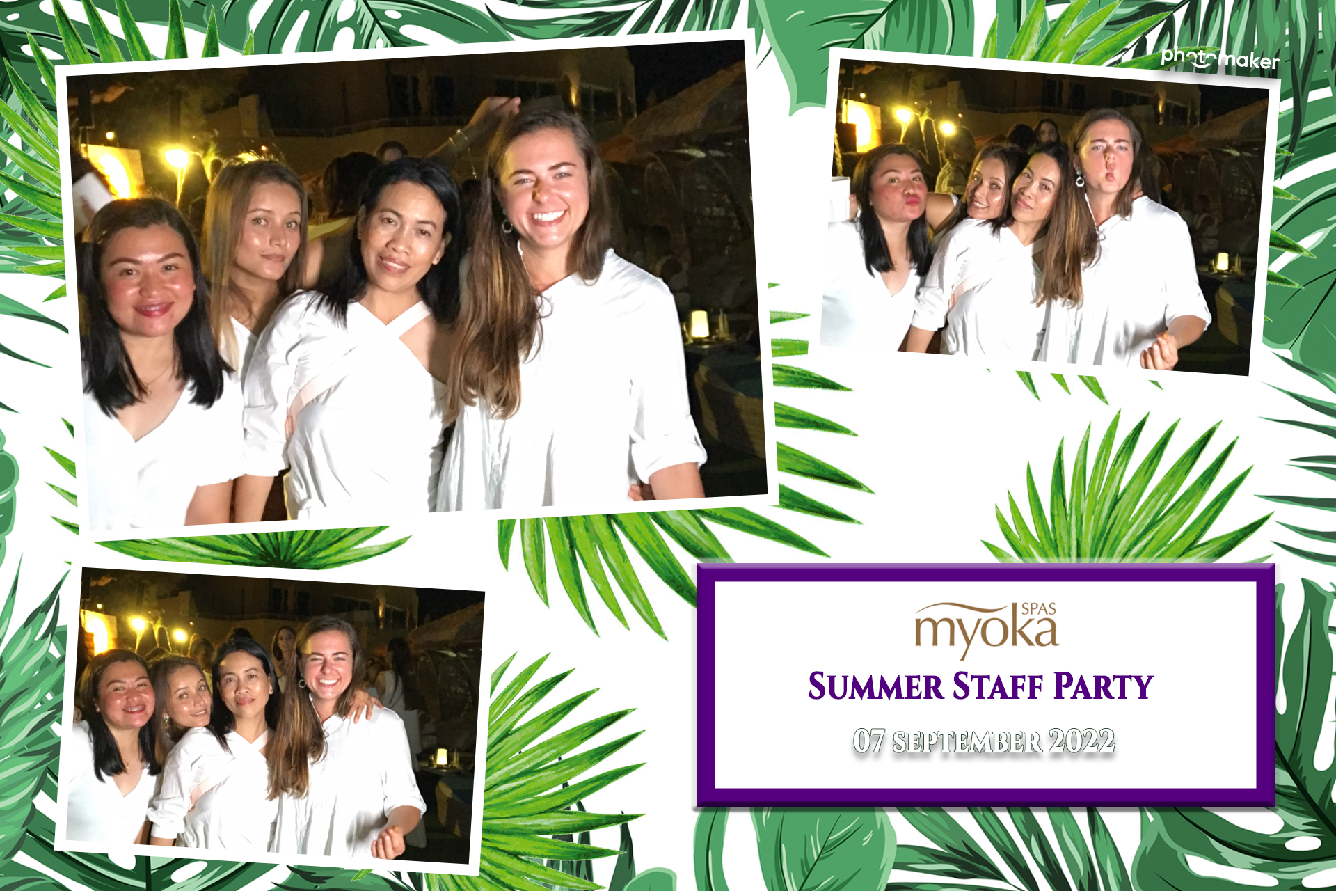 Myoka 5 Senses Spa Summer Party | View more photos from the event at gallery.photomakerphotobooth.com.mt/u/PhotomakerMalta/Myoka-5-Senses-Spa-Summer-Party