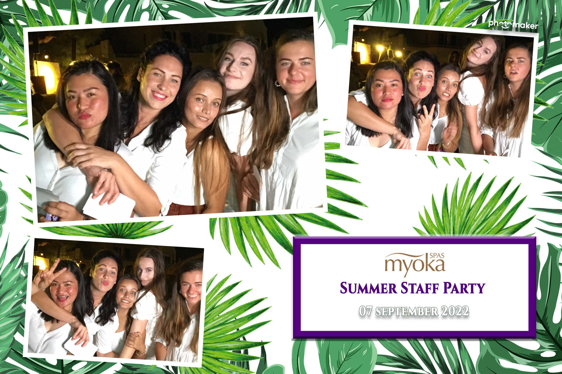 Myoka 5 Senses Spa Summer Party | View more photos from the event at gallery.photomakerphotobooth.com.mt/u/PhotomakerMalta/Myoka-5-Senses-Spa-Summer-Party