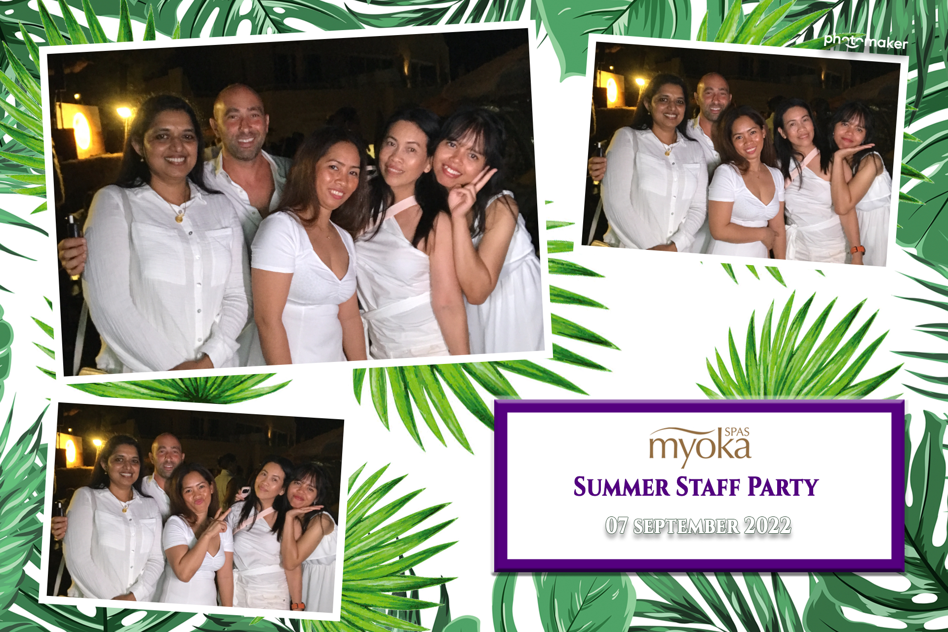 Myoka 5 Senses Spa Summer Party | View more photos from the event at gallery.photomakerphotobooth.com.mt/u/PhotomakerMalta/Myoka-5-Senses-Spa-Summer-Party