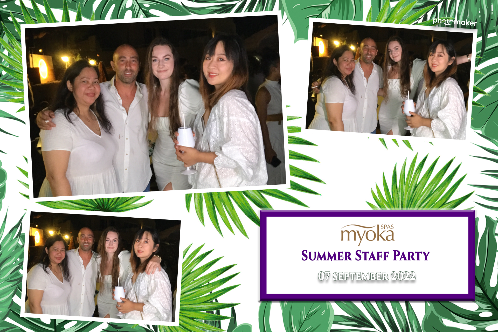 Myoka 5 Senses Spa Summer Party | View more photos from the event at gallery.photomakerphotobooth.com.mt/u/PhotomakerMalta/Myoka-5-Senses-Spa-Summer-Party
