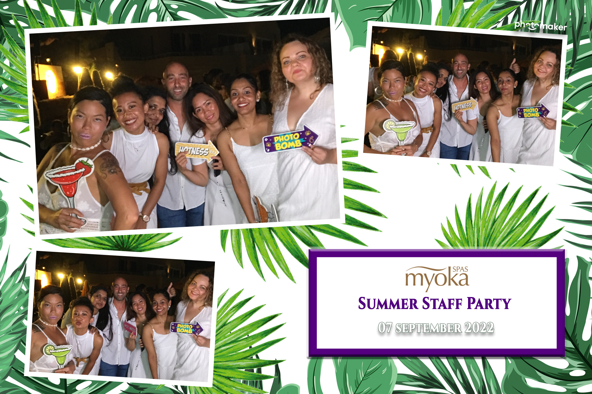 Myoka 5 Senses Spa Summer Party | View more photos from the event at gallery.photomakerphotobooth.com.mt/u/PhotomakerMalta/Myoka-5-Senses-Spa-Summer-Party