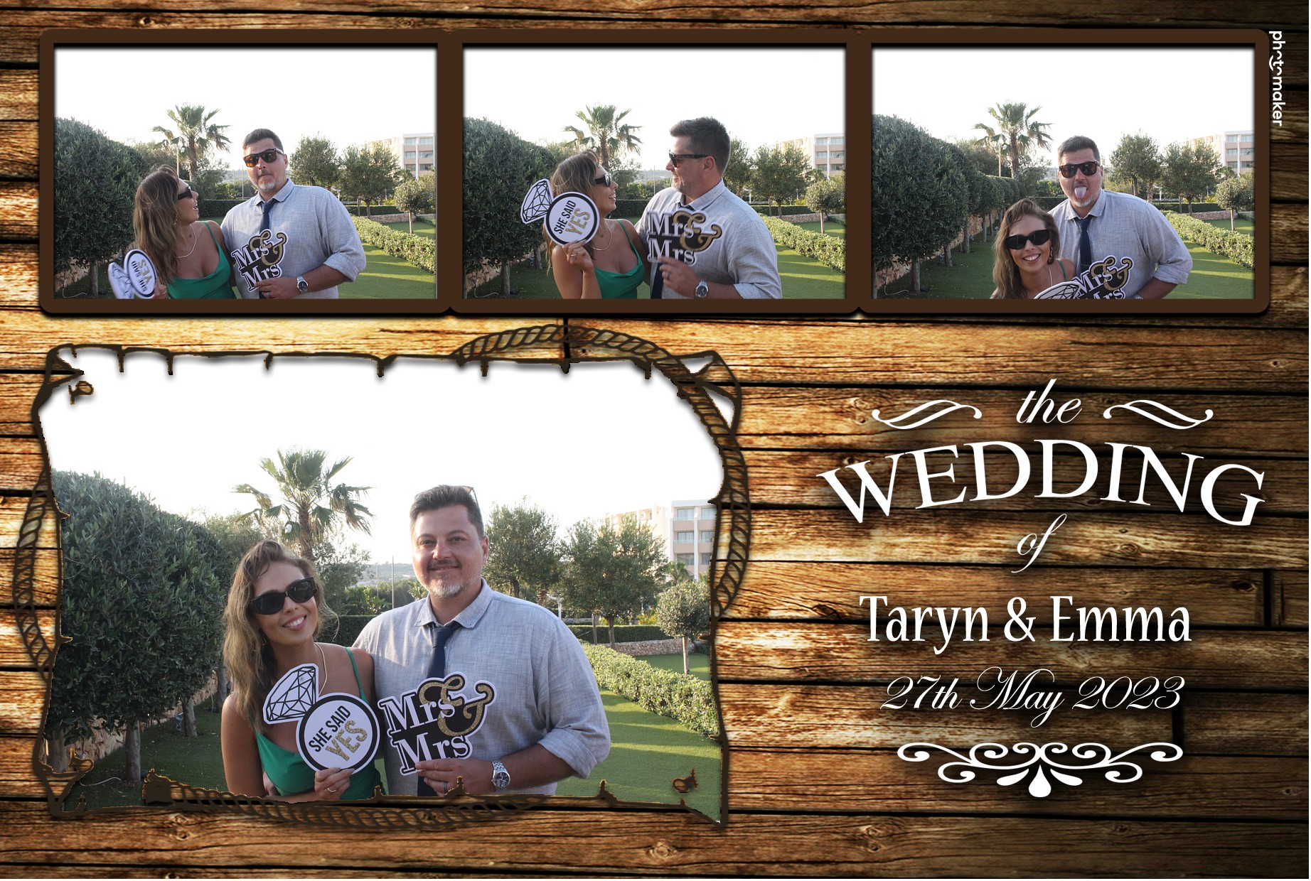 Emma & Taryn's Wedding | View more photos from the event at gallery.photomakerphotobooth.com.mt/u/PhotomakerMalta/Emma-Taryns-Wedding