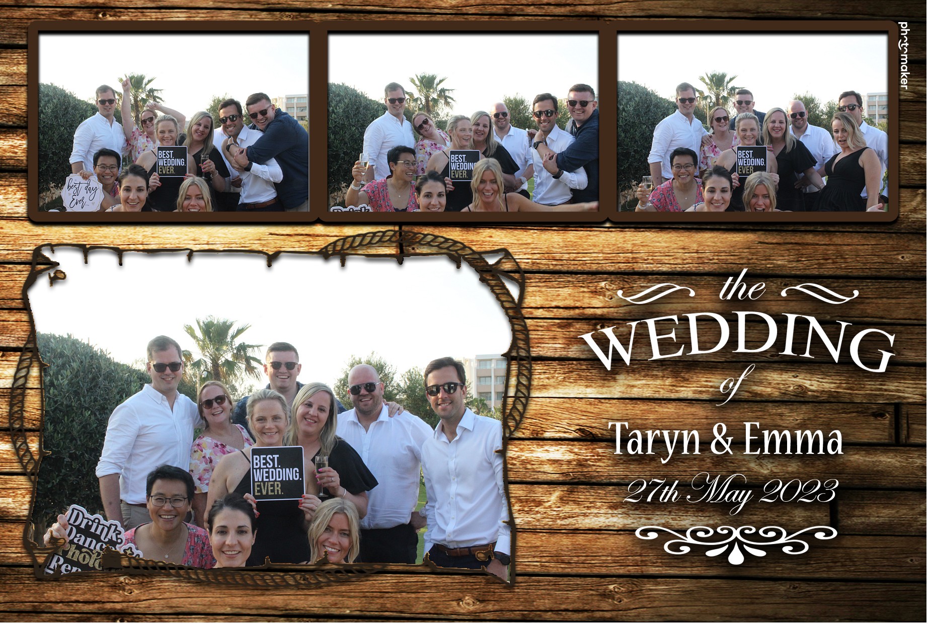 Emma & Taryn's Wedding | View more photos from the event at gallery.photomakerphotobooth.com.mt/u/PhotomakerMalta/Emma-Taryns-Wedding