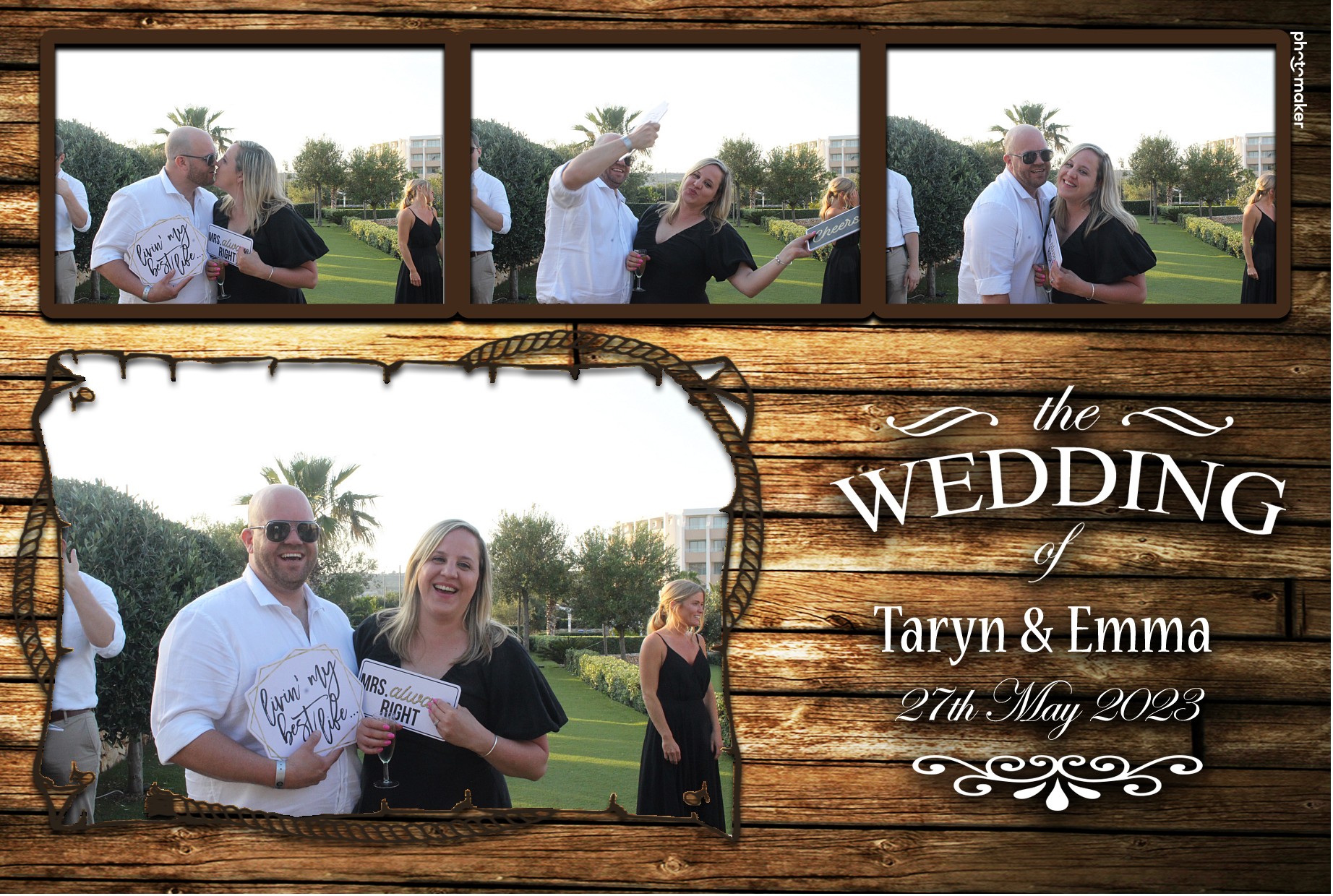Emma & Taryn's Wedding | View more photos from the event at gallery.photomakerphotobooth.com.mt/u/PhotomakerMalta/Emma-Taryns-Wedding