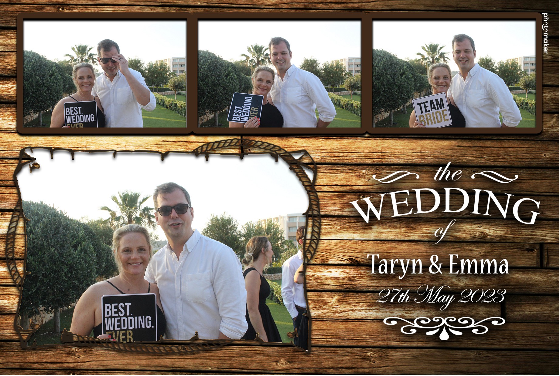 Emma & Taryn's Wedding | View more photos from the event at gallery.photomakerphotobooth.com.mt/u/PhotomakerMalta/Emma-Taryns-Wedding