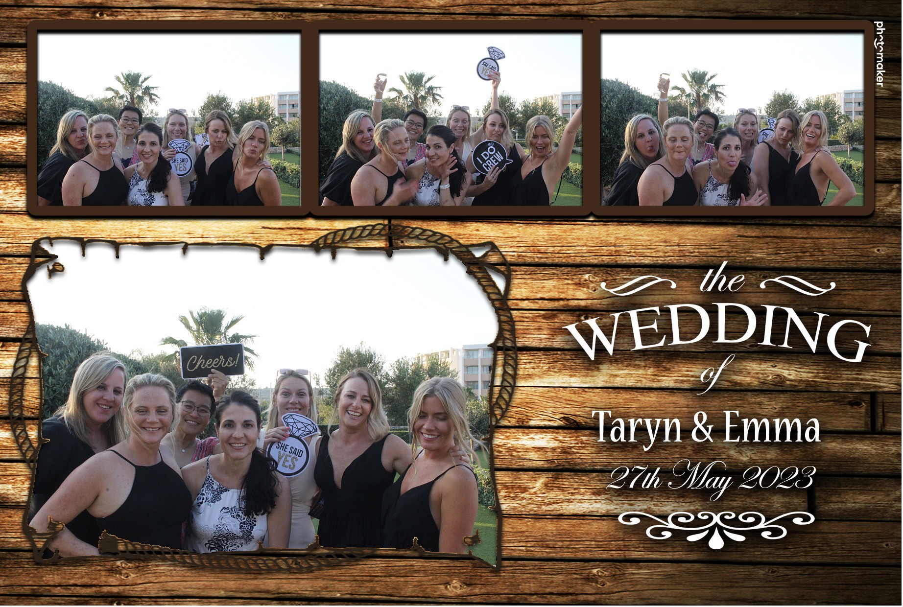 Emma & Taryn's Wedding | View more photos from the event at gallery.photomakerphotobooth.com.mt/u/PhotomakerMalta/Emma-Taryns-Wedding
